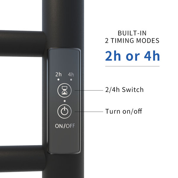 KWW Wall Mount Electric Towel Warmer with Shelf, Electric Stainless